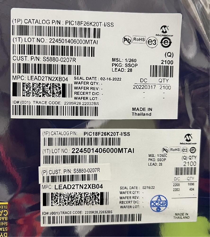PIC18F26K20T-I/SS