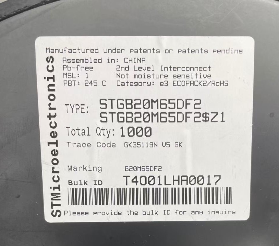 STGB20M65DF2